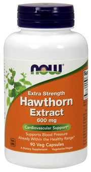 Produkto nuotrauka: NOW Foods Hawthorn Extract, 600mg Extra Strength - 90 kapsulių