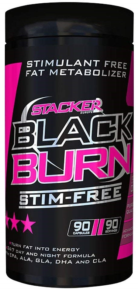 Stacker2 Europe Black Burn bez STIM – 90 kapsulas