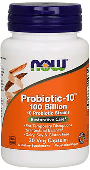 NOW Foods Probiotic - 10, 100 miljardi – 30 kapsulas