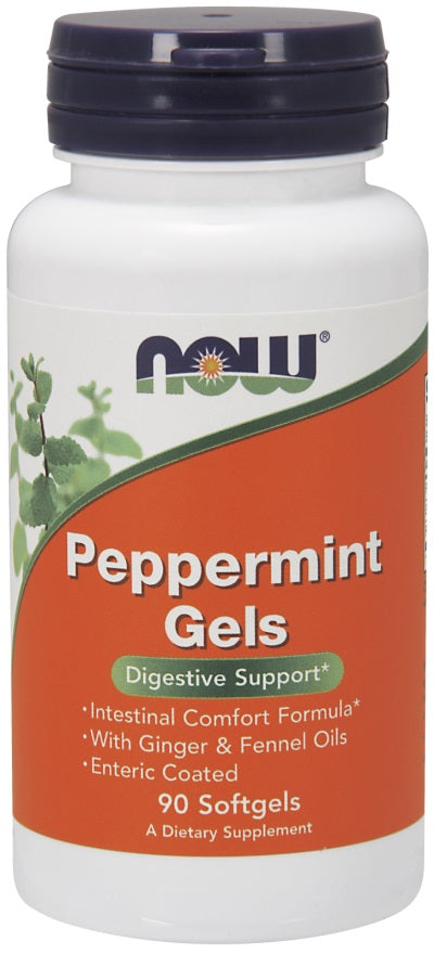 NOW Foods piparmētru želejas – 90 kapsulas
