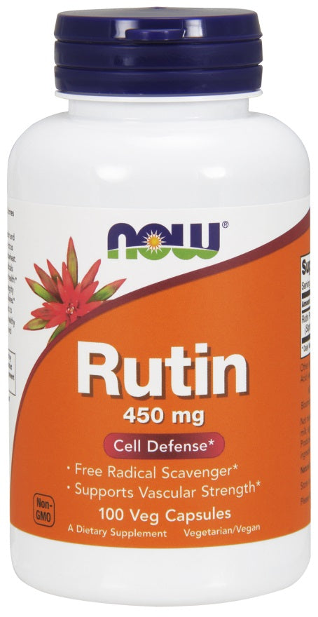 NOW Foods Rutīns, 450 mg – 100 kapsulas