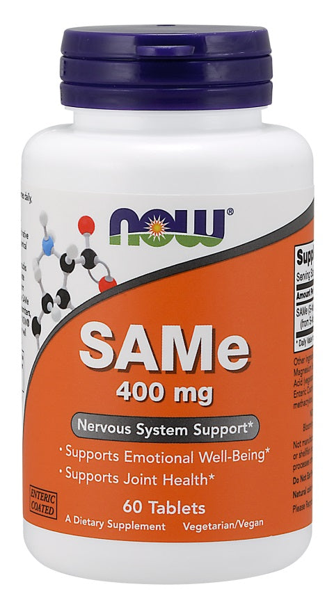 NOW Foods SAMe, 400 mg – 60 tabletes