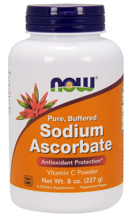 NOW Foods nātrija askorbāts, pulveris, buferēts – 227 g