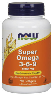 NOW Foods Super Omega 3 - 6 - 9, 1200 mg – 90 kapsulas
