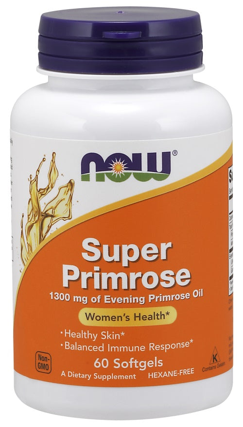 NOW Foods Super Primrose, 1300 mg – 60 kapsulas