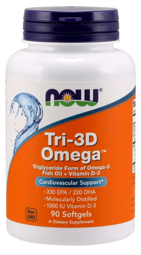 NOW Foods Tri - 3D Omega – 90 kapsulas