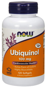 NOW Foods ubikinols, 100 mg – 120 kapsulas