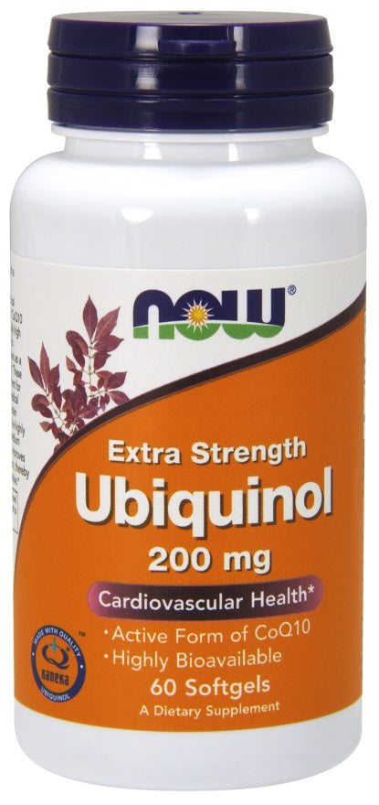 Produkto nuotrauka: NOW Foods Ubiquinol, 200mg - 60 minkštųjų kapsulių