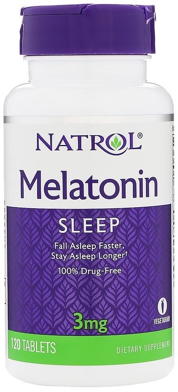 Natrol melatonīns, 3 mg - 120 tabletes