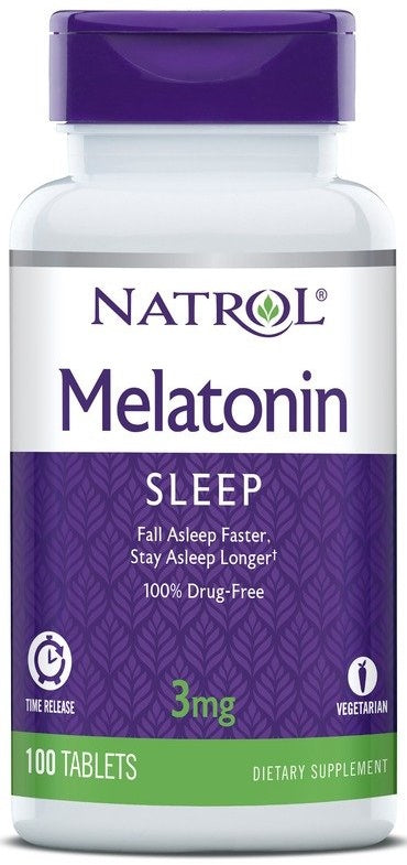 Natrol melatonīns ar kontrolētu izdalīšanos, 3 mg - 100 tabletes