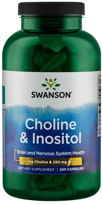 Swanson holīns un inozitols – 250 kapsulas