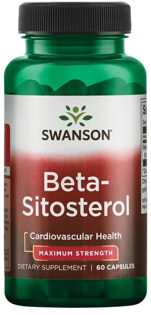Swanson beta-sitosterols, maksimāla iedarbība – 60 kapsulas