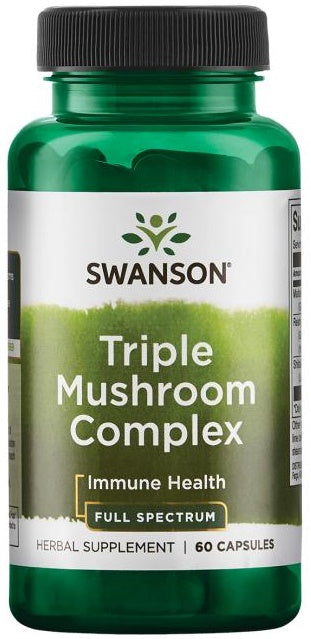Swanson trīskāršais sēņu komplekss – 60 kapsulas