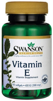 Swanson E vitamīns, 400 SV – 60 želejas kapsulas