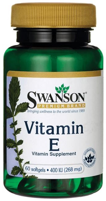 Swanson E vitamīns, 400 SV – 60 želejas kapsulas