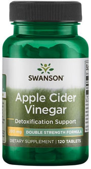 Swanson Ābolu sidra etiķis, 200 mg divkāršas stiprības – 120 tabletes