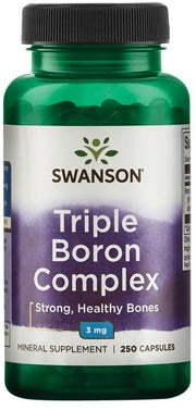 Swanson trīskāršais bora komplekss, 3 mg – 250 kapsulas