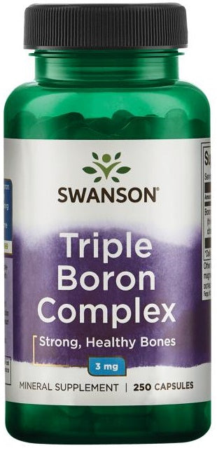 Swanson trīskāršais bora komplekss, 3 mg – 250 kapsulas