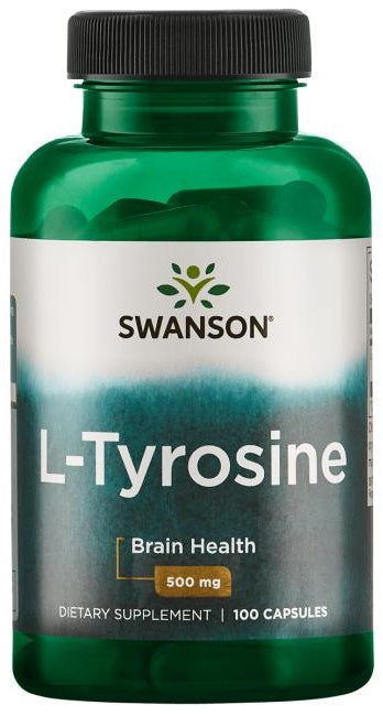 Swanson L-tirozīns, 500 mg – 100 kapsulas