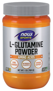 NOW Foods L-glutamīns, pulveris - 454 g