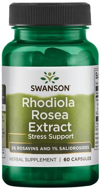 Swanson Rožainās rodiolas ekstrakts – 60 kapsulas