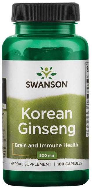 Swanson Korejas žeņšeņs, 500 mg – 100 kapsulas