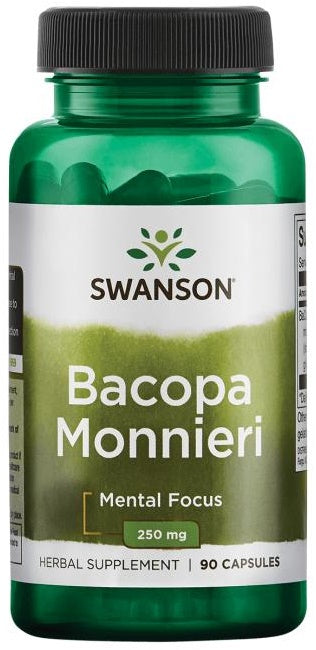 Swanson Bakopa, 250 mg – 90 kapsulas