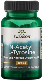 Swanson N-acetil-L-tirozīns, 350 mg – 60 kapsulas