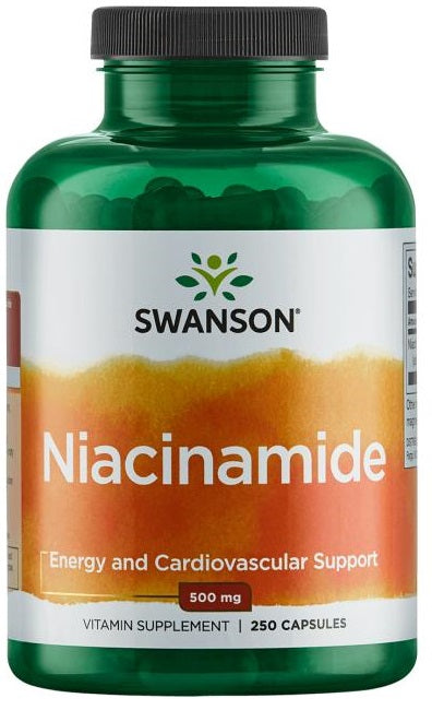 Swanson niacinamīds, 500 mg – 250 kapsulas