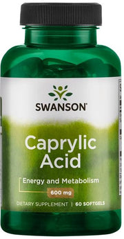 Swanson kaprilskābe, 600 mg – 60 kapsulas