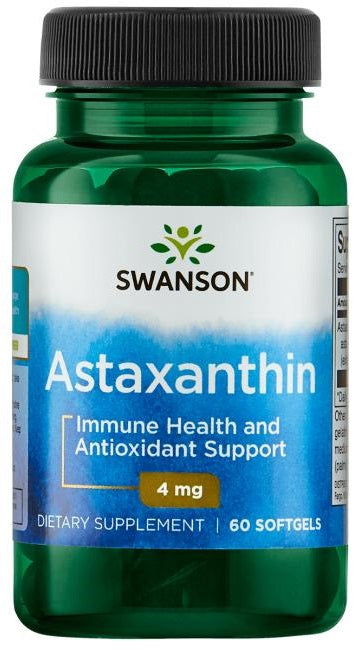 Swanson astaksantīns, 4 mg – 60 kapsulas