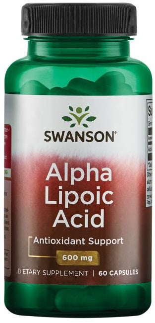 Swanson Alfa lipoīnskābe, 600 mg – 60 kapsulas
