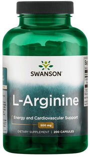 Swanson L-arginīns, 500 mg – 200 kapsulas