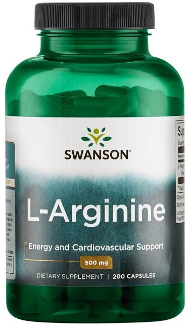 Swanson L-arginīns, 500 mg – 200 kapsulas