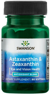 Swanson astaksantīns un zeaksantīns – 60 kapsulas