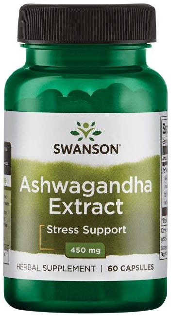 Swanson Ašvagandas ekstrakts, 450 mg – 60 kapsulas