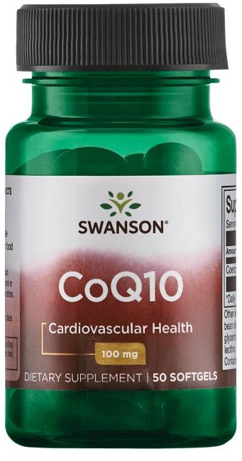 Swanson CoQ10, 100 mg – 50 kapsulas