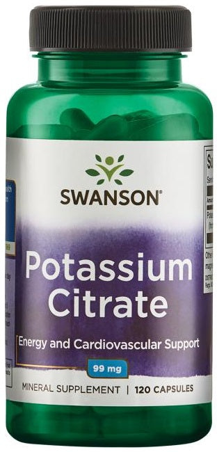 Swanson kālija citrāts, 99 mg – 120 kapsulas