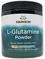 Swanson AjiPure L-glutamīna pulveris – 340 g