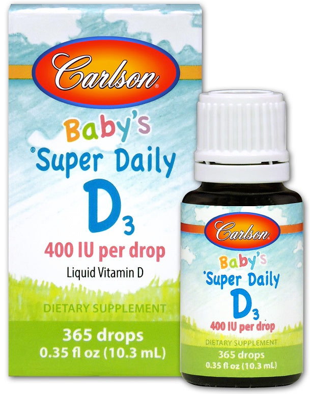 Carlson Labs Baby's Super Daily D3, 400 SV – 10 ml.