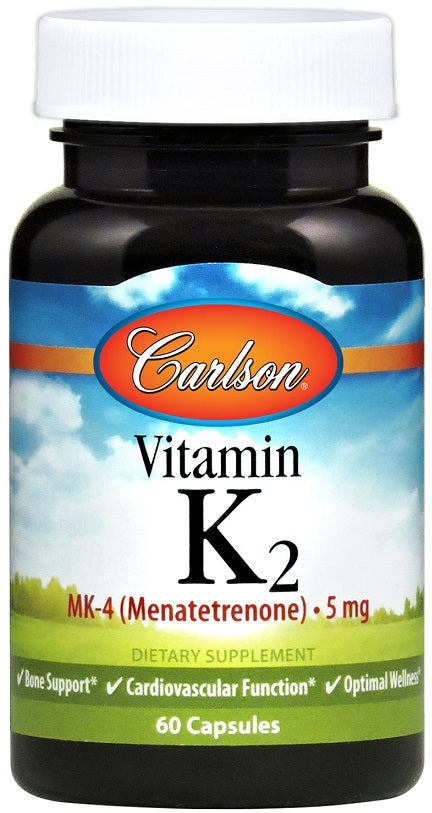 Carlson Labs vitamīns K2 MK-4, 5 mg - 60 kapsulas