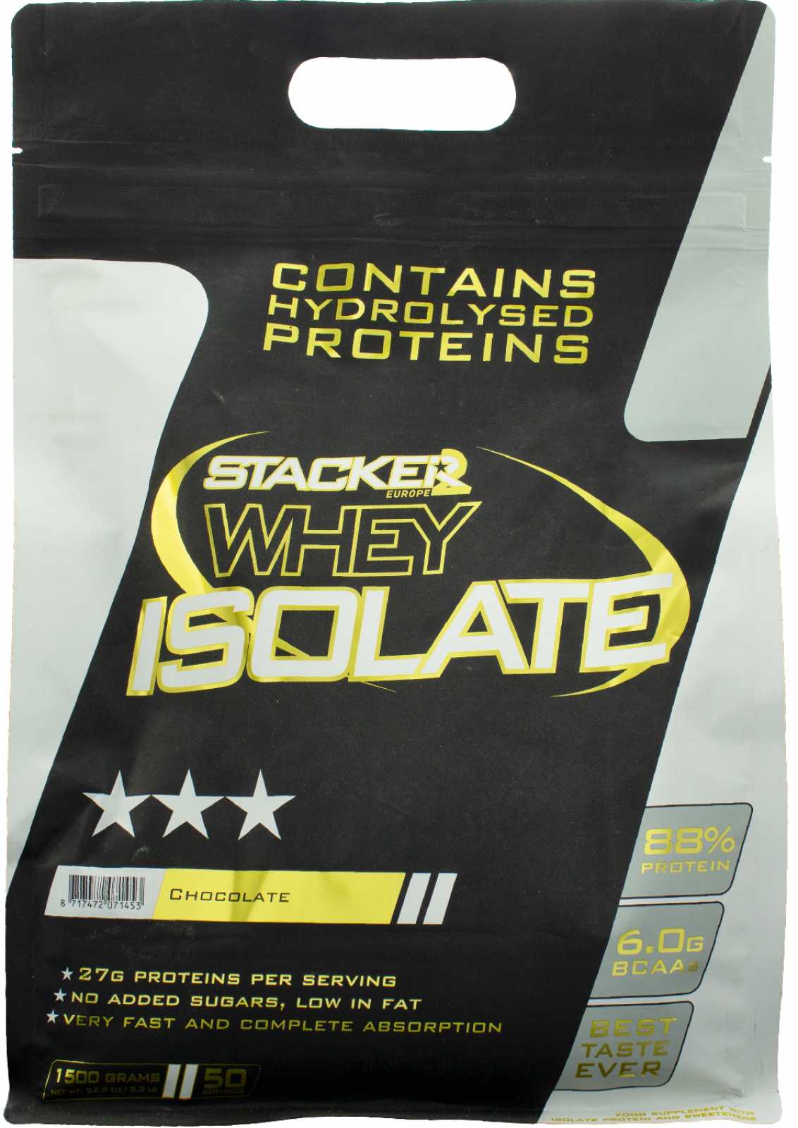 Stacker2 Europe sūkalu izolāts, vaniļas garša – 1500 g