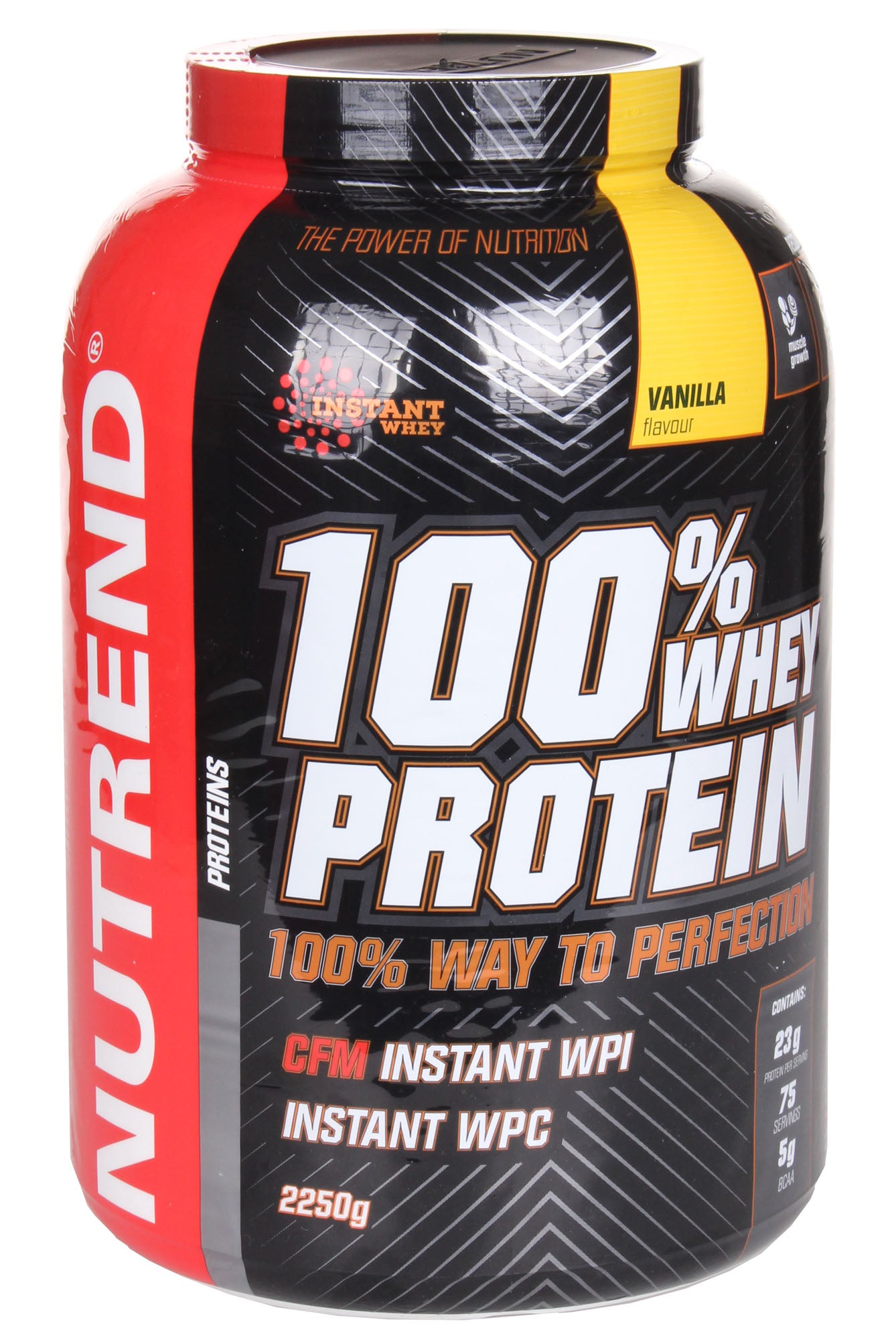 Nutrend 100% sūkalu proteīna pulveris ar vaniļas garšu - 2250 g