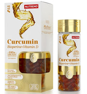 Nutrend kurkumīns + bioperīns + D vitamīns – 60 kapsulas