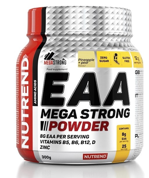 Nutrend EAA Mega Strong pulveris, ananasu un bumbieru garša – 300 g
