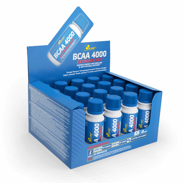 Olimp Nutrition BCAA 4000 Extreme Shot, apelsīnu garša - 20 x 60 ml.