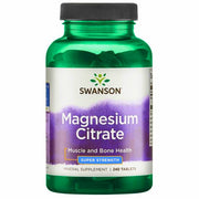 Swanson magnija citrāts, 225 mg īpaši stiprs – 240 tabletes