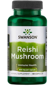 Swanson Reishi sēnes, 600 mg – 60 kapsulas
