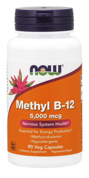 NOW Foods Methyl B-12, 5000 mcg - 90 kapsulas
