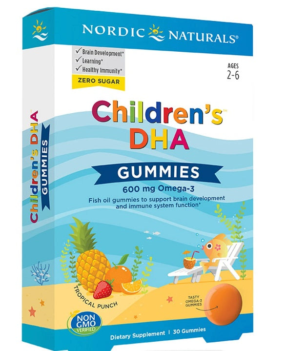 Nordic Naturals DHA gumijas bērniem, 600 mg – 30 gumijas konfektes